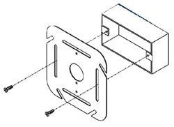 junction box connection plate|ecobee junction box adapter plate.